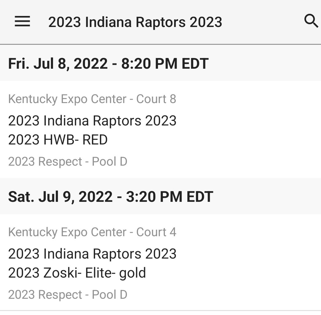 Schedule drop for the first two games of Ballin Under 1 Roof in Louisville.  Hope to see you all there!