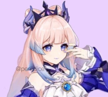 periidice's tweet photo. (genshin leaks)

kokomi wearing fischl's new outfit! i think it suits her so well 💜 https://t.co/EksXZ7Z9KZ