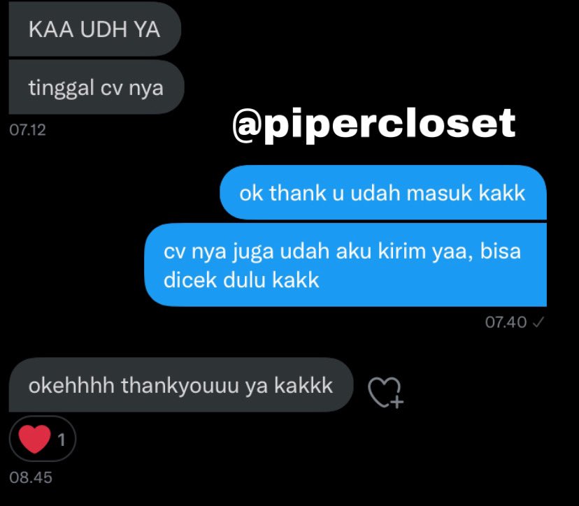 pipercloset's tweet photo. testi joki CV ATS https://t.co/hQTVEbS5XQ