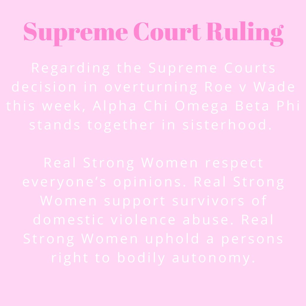 Real String Women support women. #bgsuaxo