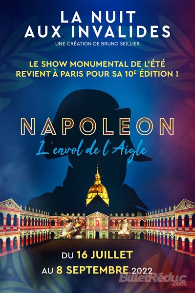 ✨ Offre exceptionnelle : Jusqu'au 10 juillet, réduction exclusive pour découvrir le spectacle parisien de l'été ! À la nuit tombée, dans la cour des Invalides, partez en voyage dans l'histoire de France ! 🎟 bit.ly/3bGEizt @NuitInvalides