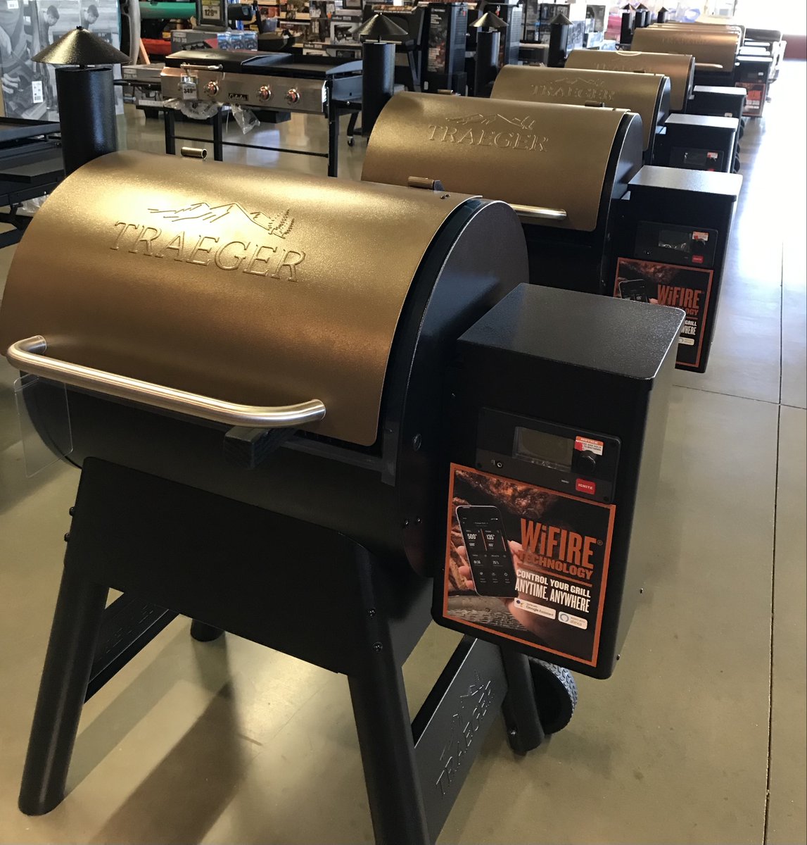 Ever thought “Alexa” could help ya at a grill out?  This Traeger grill has WiFi control and looks up to Alexa or Google Assist.  Get it just in time for the 4th of July!