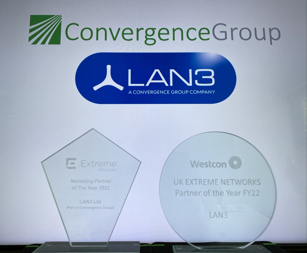 Thanks to <a href="/ExtremeNetworks/">Extreme Networks</a> and <a href="/WestconComstor/">Westcon-Comstor</a> for this recognition! 🍾
#PartnerSuccess