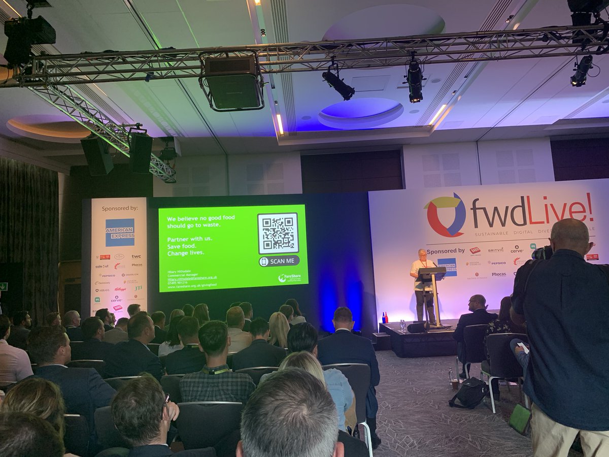WholesaleWomen's tweet photo. GO Hilary!! This will help everyone to meet their Corporate Social Responsibility goals #FWDlive @FareShareUK https://t.co/L1u76O9HcC