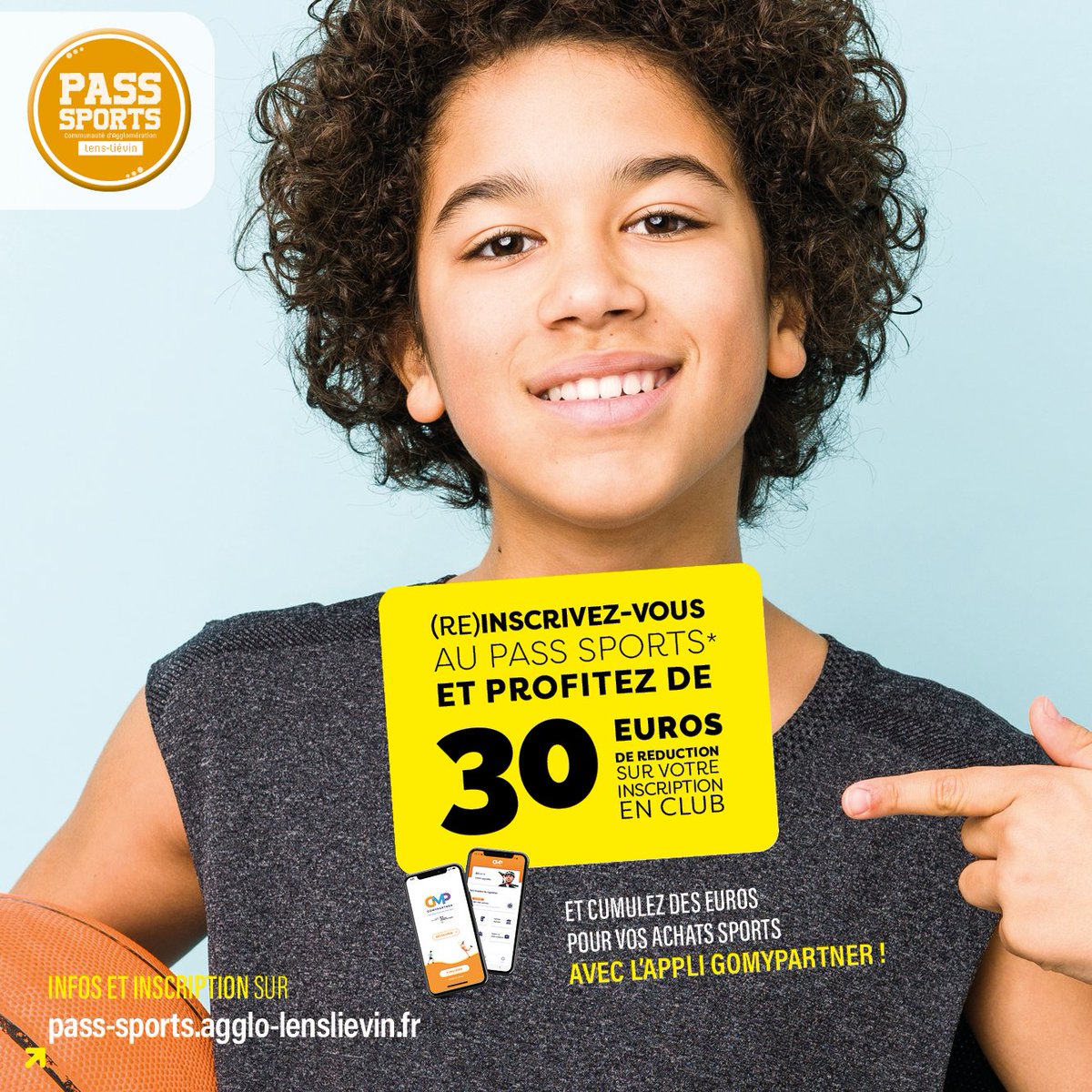 AggloLensLievin's tweet photo. L'Agglo poursuit l'accompagnement des jeunes dans la pratique sportive ✅

Pass'sports 2022-2023▶️ 30€ de réduction sur l'inscription d'un jeune de - de 18 ans dans un club du territoire.

👉 https://t.co/Uzm8oyKNIl https://t.co/nLJITeXpno