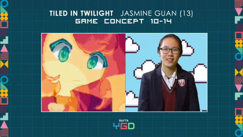 BAFTAGames's tweet image. A gorgeous pixel art puzzler!
Congratulations to Jasmine Guan, winner of the Game Concept 10-14 category with the fantastic Tiled In Twilight!
#BAFTAYGD🎮🥳