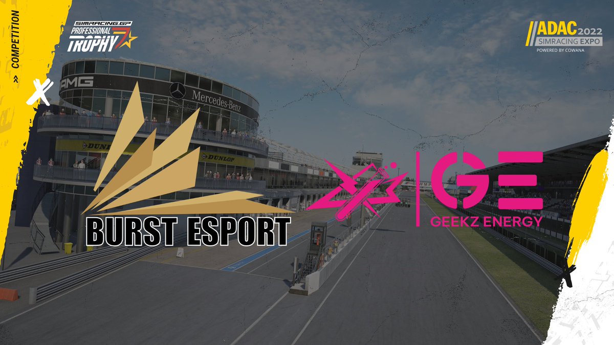 SimRacing Expo (@simracingexpo) on Twitter photo As teams are gearing up to grab one of the final five quali spots in the <a href="/SimracingGP/">Simracing.GP</a> #ProfessionalTrophy, two more invited teams have confirmed that they'll be on the grid for the championship - welcome, <a href="/EsportBurst/">Burst Esport</a> & @GEEKZENERGY!
#SRE22 #SimracingExpo #Road2SRE #beACC As teams are gearing up to grab one of the final five quali spots in the <a href="/SimracingGP/">Simracing.GP</a> #ProfessionalTrophy, two more invited teams have confirmed that they'll be on the grid for the championship - welcome, <a href="/EsportBurst/">Burst Esport</a> & @GEEKZENERGY!
#SRE22 #SimracingExpo #Road2SRE #beACC