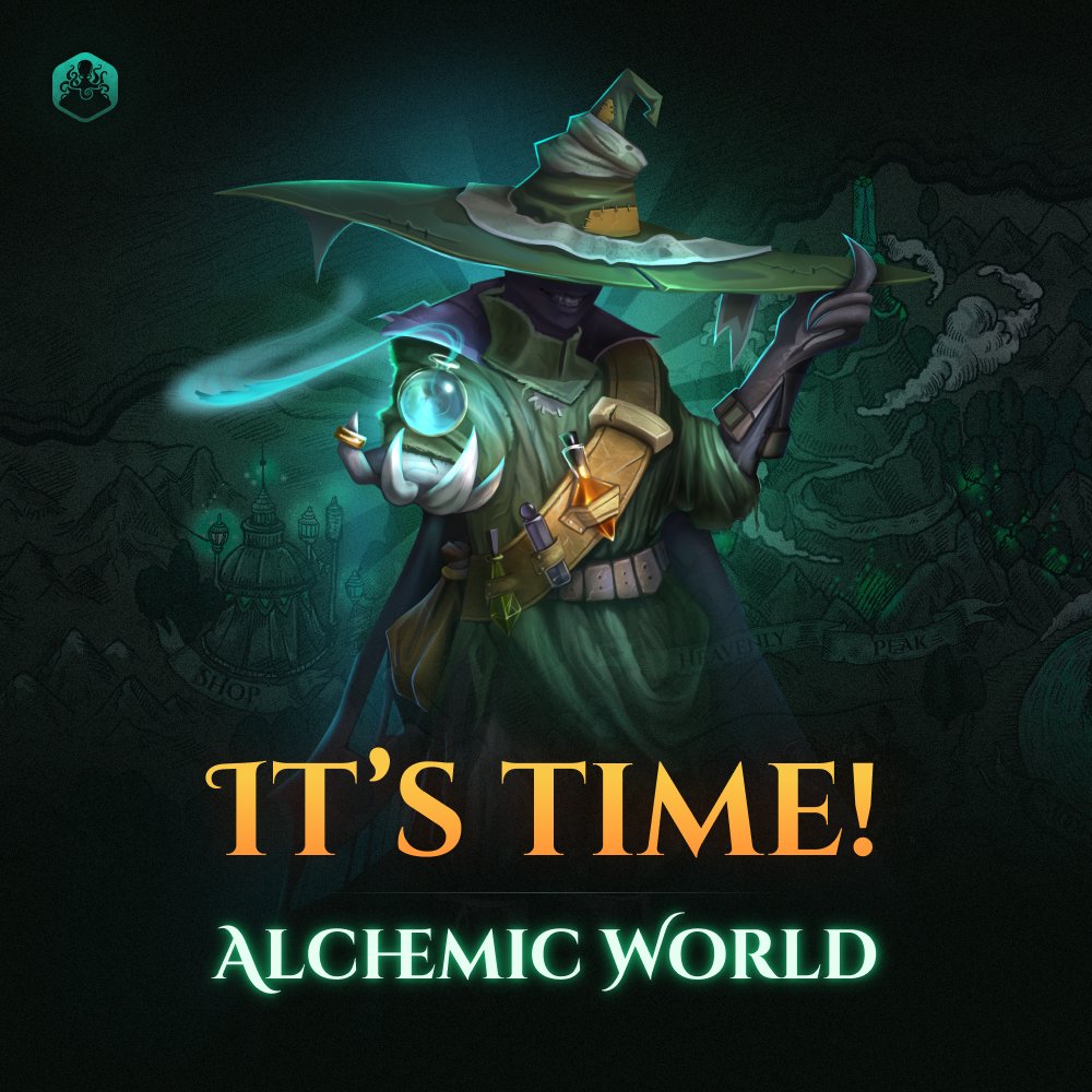 AlchemicWorld's tweet photo. It’s time to start your journey in a magical world of alchemy! 

Who knows  —  what can come out of crossing different substances, and perhaps it will turn out to discover very rare magical creatures that the world has not yet seen.

#Web3 #NFT #P2E #Metaverse #Crypto #Games https://t.co/Ut1qde1Z48