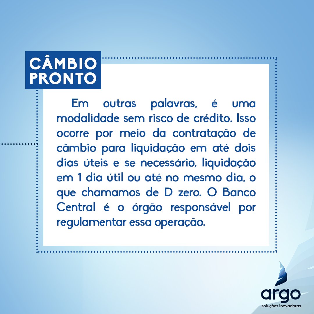 Você já conhece o mercado de câmbio?
Comenta aqui com a gente se você já fez ou precisou fazer uma operação.

#ArgoCâmbio #Câmbio #TransaçõesOnline #PagamentosInternacionais