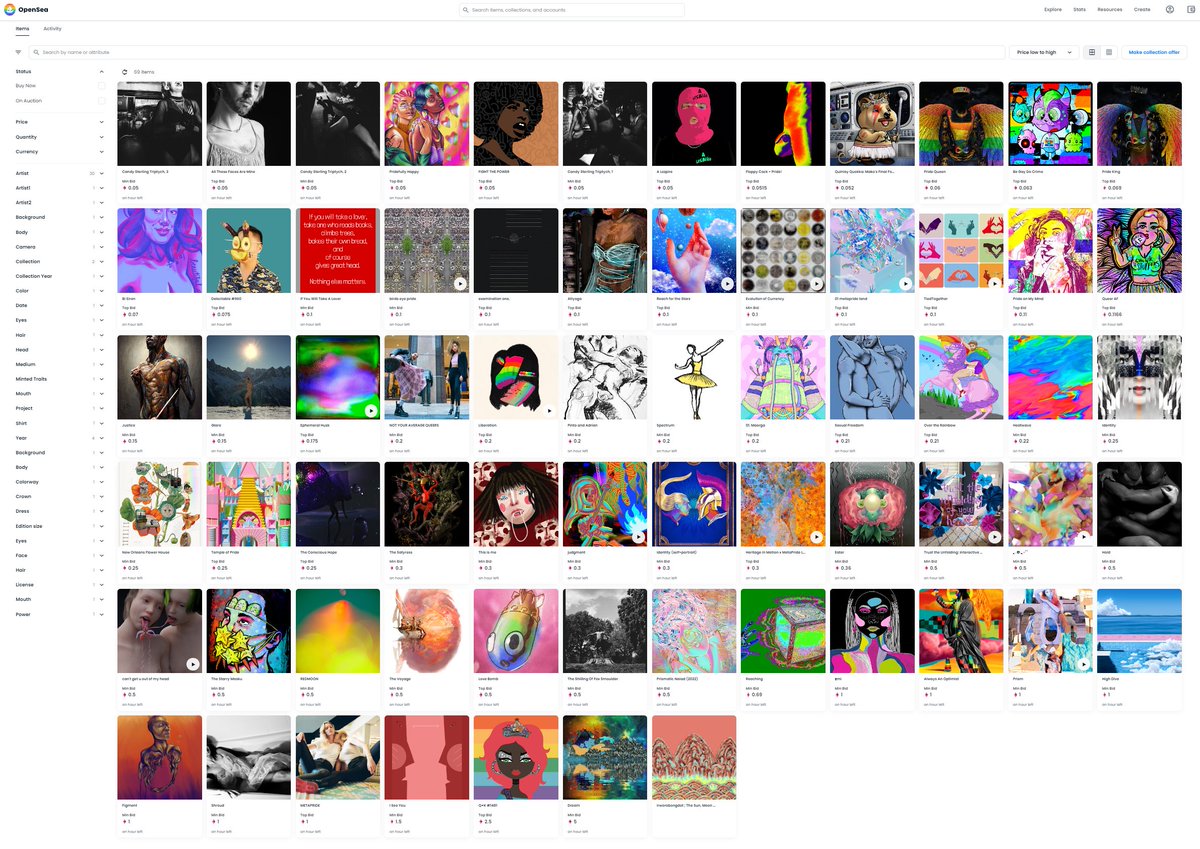 Misha Safron (@mishasafron) on Twitter photo Giving back for a good cause is one of the best feelings ever and it's good for your karma! If you or someone you know are in the position to support <a href="/METAPRIDELAND/">METAPRIDE LAND</a> charity collection, please consider placing a bid on any NFTs below.
JUST ONE HOUR LEFT!
opensea.io/collection/mpl… Giving back for a good cause is one of the best feelings ever and it's good for your karma! If you or someone you know are in the position to support <a href="/METAPRIDELAND/">METAPRIDE LAND</a> charity collection, please consider placing a bid on any NFTs below.
JUST ONE HOUR LEFT!
opensea.io/collection/mpl…