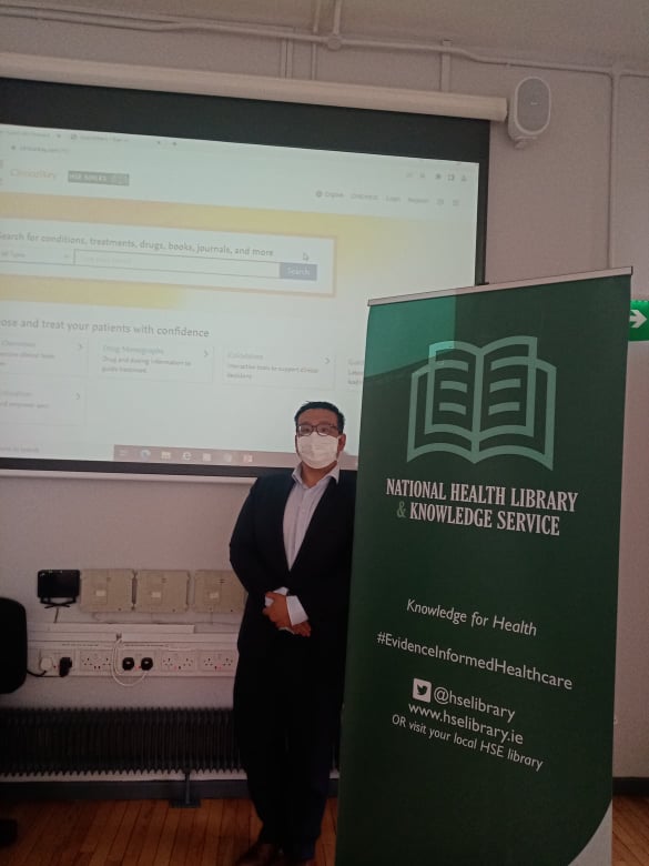 Grand Rounds in Regional Hospital Mullingar welcomed Koon Wan Chan, Customer Success Manager Elseiver Koon demonstrated using Clinical Key for evidence based results @ClinicalKey @hselibrary @IEHG @IMO_IRL @ElsevierConnect @Novartis   #hse_hli #pointofcaretool #clinicalkey