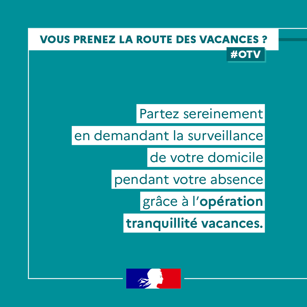 Prefet972's tweet photo. - Vous partez en vacances?✈️🌞 

➡️ Demandez la surveillance de votre domicile.🏡

🔗 En ligne: https://t.co/Mrb86aR3eI

#tranquillitévacances #vacances202 ##securité #protection #démarche #en1clik https://t.co/2UT2uhRHi9