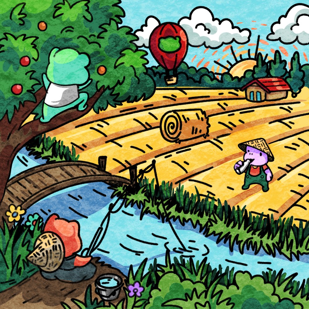 The weather is beautiful, the Frogboys are relaxing by the cool water... What else could they ask for?

The Discord is nearing 7000 members,
The Twitter is over 15,000 followers...

...Let's celebrate! 🐸🏝️

RT &amp; Follow us to enter a Frogboy NFT GIVEAWAY!

3 winners in 48hrs.