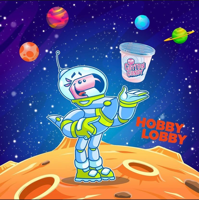 It’s #MeteorWatchDay - reach for your sweet snack from <a href="/hobbylobby/">Official Hobby Lobby</a> or another local retailer near you &amp; check out the sky! 🔭☄️

#funsweetscottoncandy #space #meteors #meteorshower #shootingstars #hobbylobby #hobbylobbyfinds