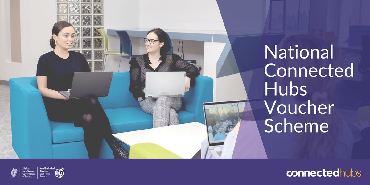 We are participating in this voucher scheme. Free desks available! connectedhubs.ie