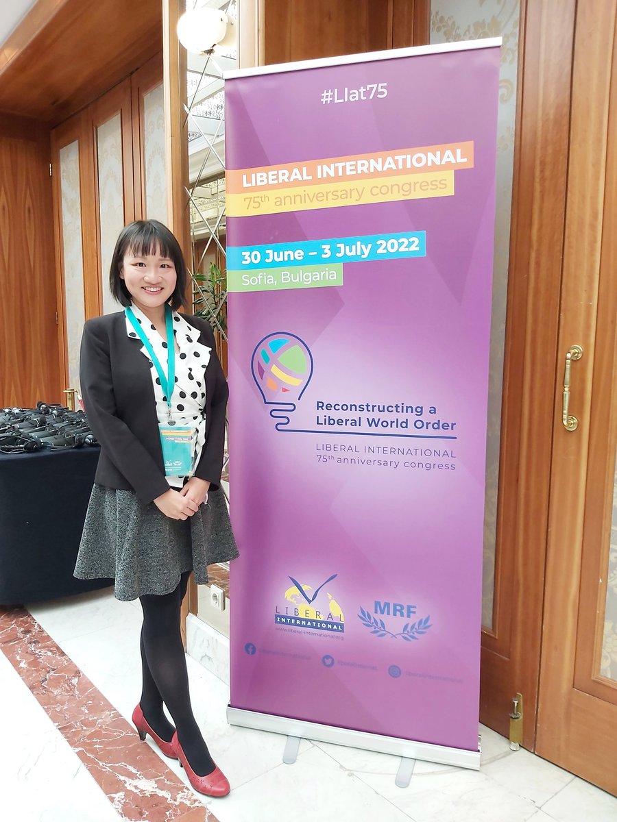 Peifen Hsieh (@peifenhsieh) on Twitter photo Hello from #Sofia, #Bulgaria! 🇧🇬 I've decided to devote my first ever Twitter post to <a href="/liberalinternat/">Liberal International</a> congress! 🙌 Very excited to be here on behalf of <a href="/DPPonline/">民主進步黨 Democratic Progressive Party</a> and President <a href="/iingwen/">蔡英文 Tsai Ing-wen</a>!
#LIat75 Hello from #Sofia, #Bulgaria! 🇧🇬 I've decided to devote my first ever Twitter post to <a href="/liberalinternat/">Liberal International</a> congress! 🙌 Very excited to be here on behalf of <a href="/DPPonline/">民主進步黨 Democratic Progressive Party</a> and President <a href="/iingwen/">蔡英文 Tsai Ing-wen</a>!
#LIat75