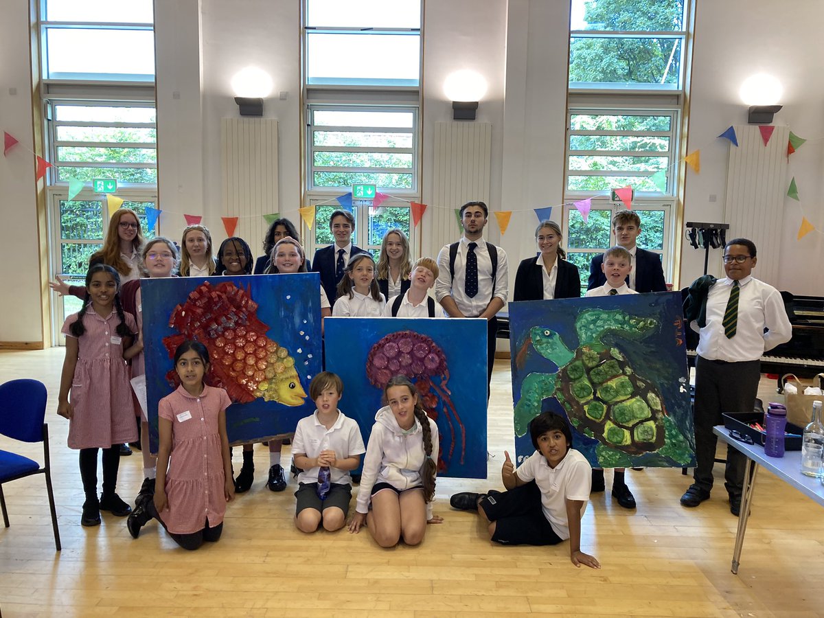 Wonderful to welcome local primary schools to our Earthshot workshop. A big thank you to our Heads of School Jazz and Tom for organising. From how we can solve the plastics problem in our oceans to changing our behaviours at a local level, today showed we should be optimistic