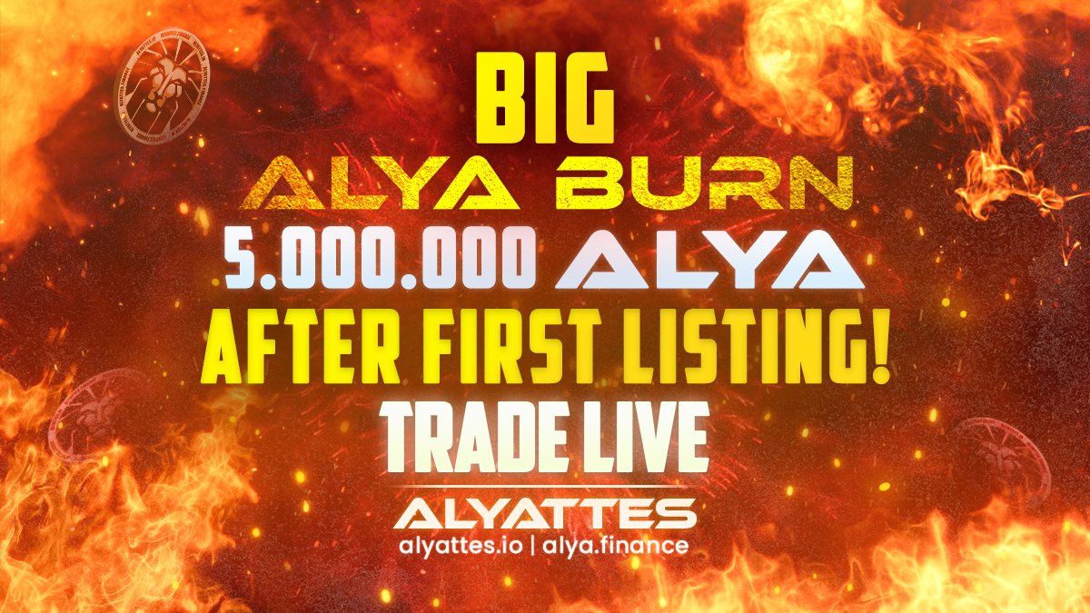 Alyattes_ALYA's tweet photo. THE EXCITING WAITING CONTINUES FOR THE BURNING🔥 ARE YOU READY TO BURN WITH US?🔥🔥🔥🔥🔥🔥🔥
@MEXC_Global #MEXC
#Alyattes #AlyaTOKEN #AlyaFINANCE #AlyaCARE
#BSCGEMS #cryptocurrency #BSC  #Mining #btc #Ethereum #BNB  #GEM   #burning https://t.co/O9z4siLrek