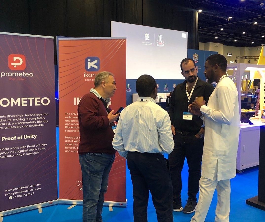 Annual Investment Meeting in Expo 2022, Dubai 29-31 March.

The representatives of Prometeo Chain System took part in the #AIM exhibition at Expo Dubai. The representatives participated and presented #Prometeo along with #Ikarus technologies,👇👇