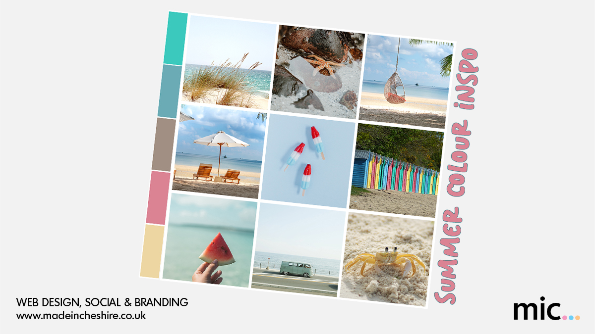 A little July colour inspo to bring a some sunshine to your feed 🌴☀️🍦
Drop us an email to see how we can bring a splash of  colour to your social feeds or branding hello@madeincheshire.co.uk

#branding #socialmedia #contentcreation #logodesign #Altrincham #Cheshire #Manchester