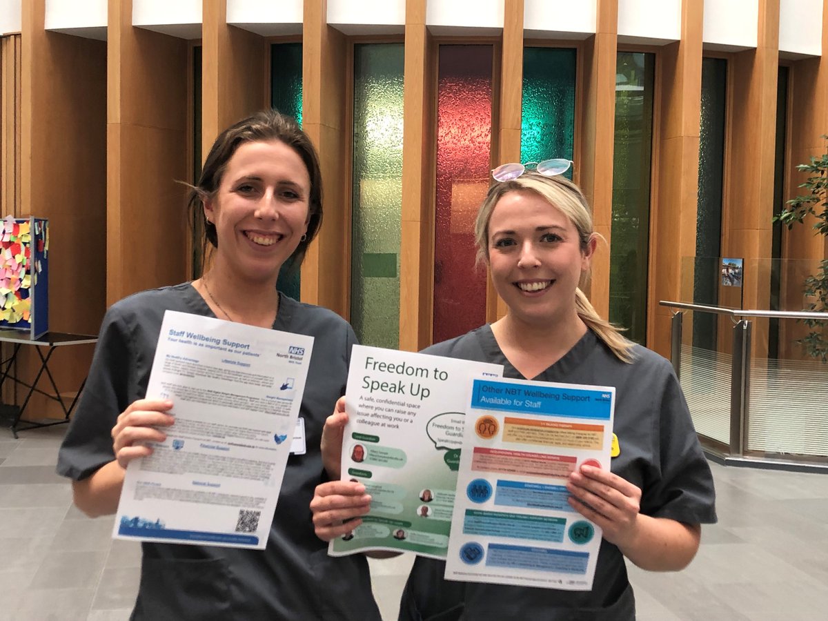 NBTStaffExp's tweet photo. What a great experience chatting to our amazing staff about Wellbeing and Freedom to Speak Up support. #YourVoiceMatters
@NBT_FTSU @NorthBristolNHS @PandTNBT 😀📢 https://t.co/c9eY3jujI3