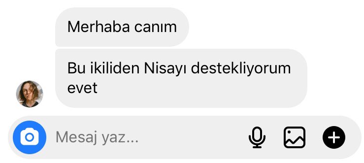 ezgimizden nisaya destek sonuna kadar yanında olmamızı istiyor bize de destek olmak düşer bu akşam o kupa alınacak 

Şampiyonluğaİnan Nisa1890