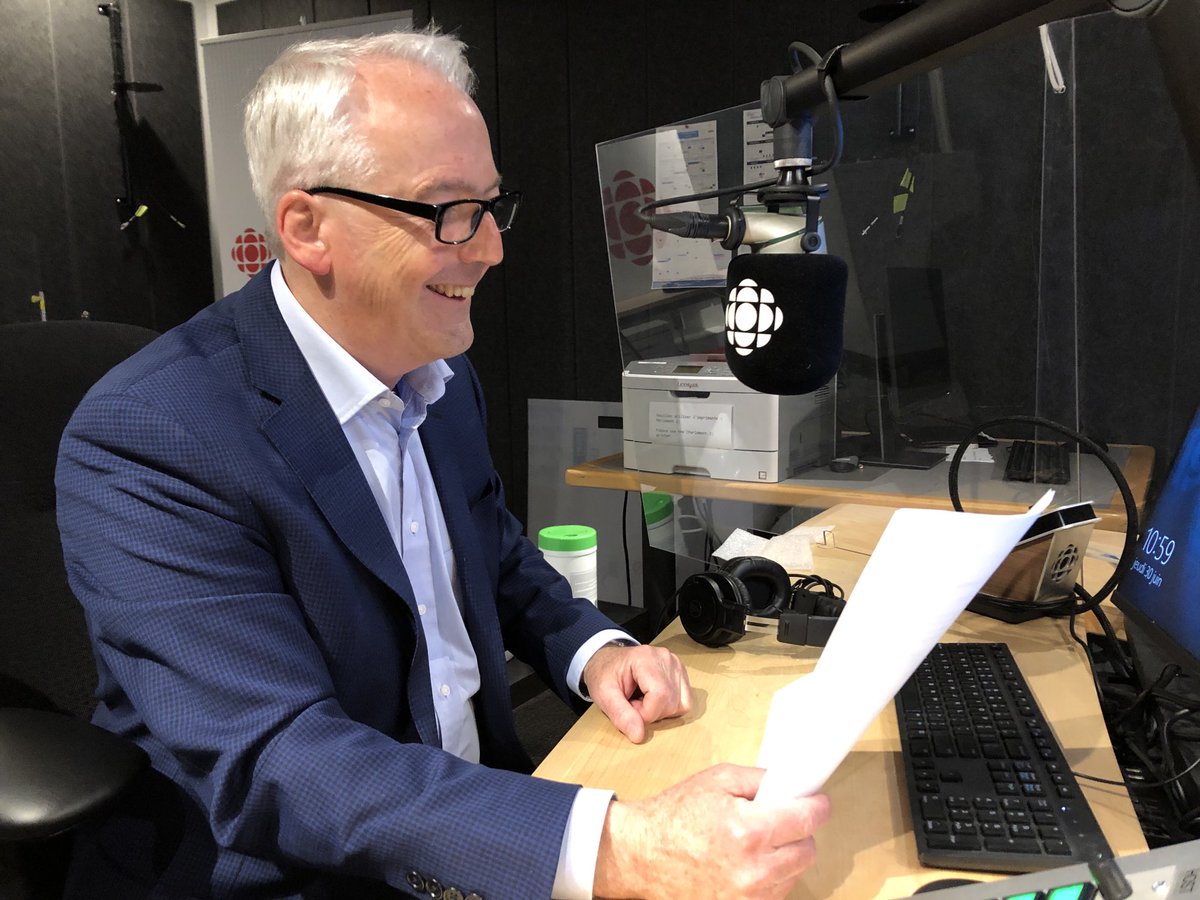 That’s a wrap. My friend and colleague ⁦@chrishallcbc⁩ recorded his last episode of ⁦<a href="/CBCTheHouse/">CBC's The House</a> today⁩. Show airs Saturday. Enjoy retirement Chris! Will be hard not to call you Monday morning to talk about political news.