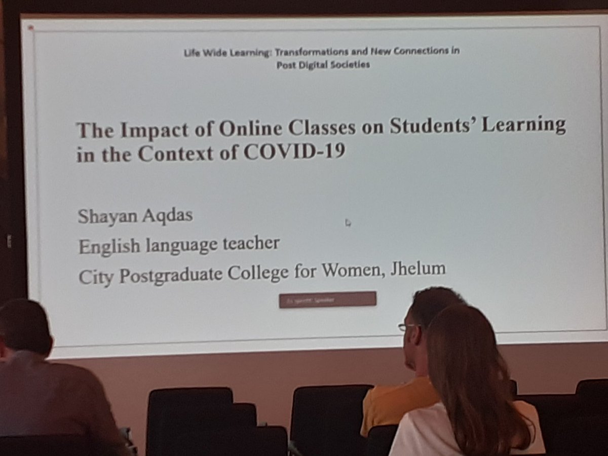 DigInterculture's tweet image. Shayan Aqdas presenting from Pakistan. #lifewidelearning