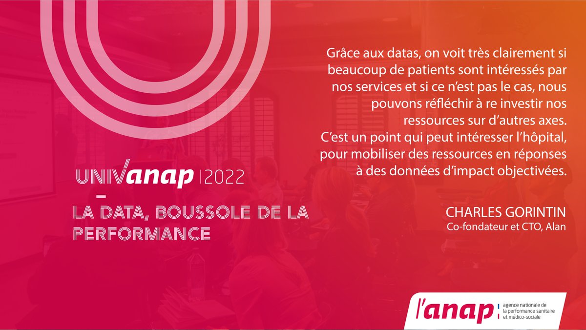 anap_sante's tweet photo. Le rôle des data chez @avec_alan pour piloter l'organisation et améliorer l'impact expliqué par @Gorintic
#univanap #talksdelaperformance https://t.co/xgVWf9x9FK