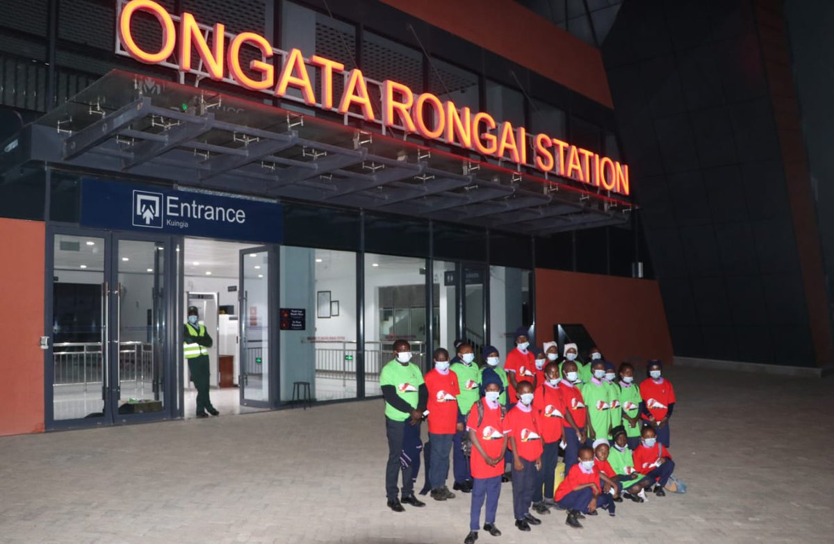 sgr_operation's tweet photo. We took students from Guardian Angel Educational Center Rongai on an SGR tour today. The travelled from Rongai to Nairobi Terminus and toured the Terminus. #guardianangeleducationalcenter #sgroperations #educationmatters #Afristar #ongatarongaistation #nairobiterminus https://t.co/4QMKmBvvIk