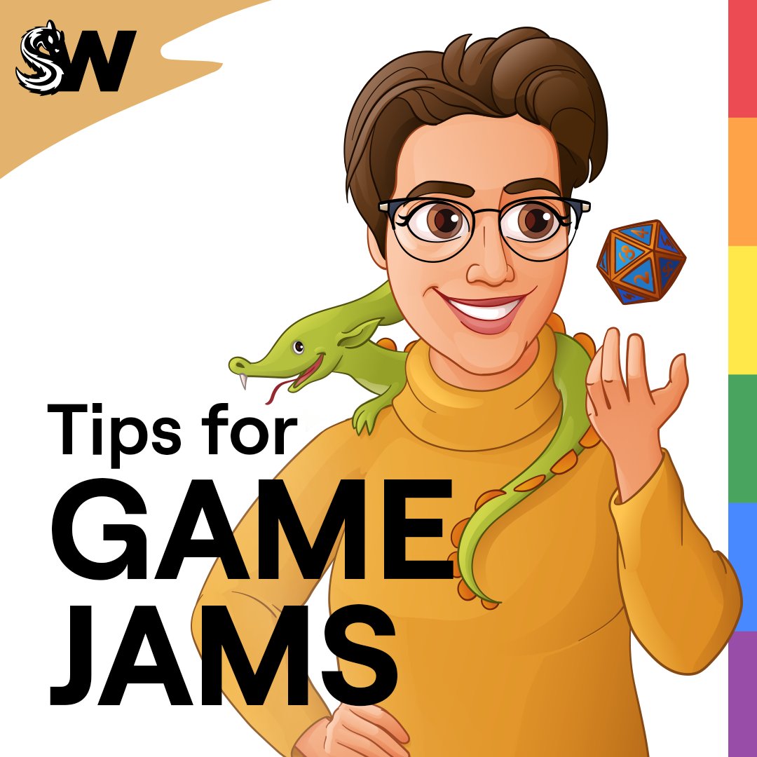 Our Sponsors, @weareskunkworks, have shared some game jam tips;
- Be Brave and jam with someone you don’t know!
- Sometimes the best parts of a game jam happen by accident
- Turn up at Skunkworks Event Site, get jamming, and have fun!
Read more here: medium.com/@classheikki/r…