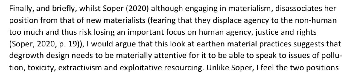 we're not being radical enough! 
recommended #DRS2022 #DRS2022Bilbao paper: Alternative hedonisms and earth practices: #Design and #degrowth in the Capitalocene, by Rachel Harkness
#materiality 
dl.designresearchsociety.org/drs-conference…