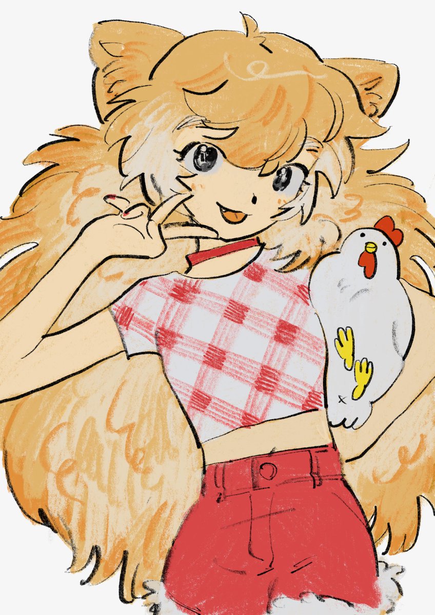 「skebで飼い犬の擬人化リクエストでした 楽しい 」|⛰のイラスト
