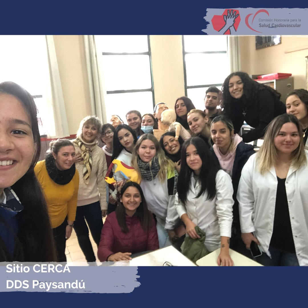 cardiosaluduy's tweet photo. ➡Actividad del #SitioCERCA DDS Paysandú. Taller a alumnos de 6to. año de liceo.

Seguimos sumando enseñanza en #resucitacióncardíaca en todo el país.

¡Juntos podemos salvar más vidas!❤️

#ProgramaCERCA https://t.co/CUNVgjviaO