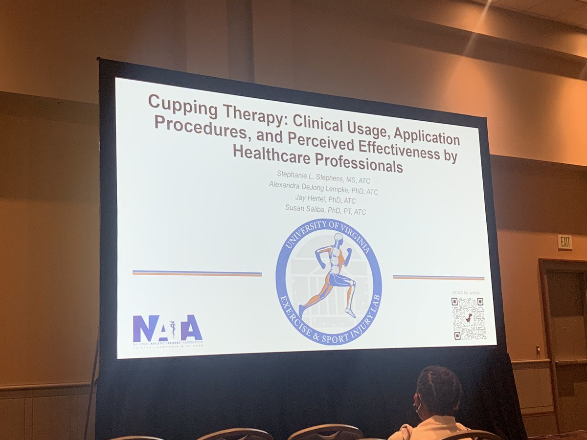 UVAEaSIL's tweet photo. Great job @Stephens_SL on presenting your findings on clinical perspectives surrounding cupping therapy amongst healthcare providers! @NATA1950 @NATAFoundation #NATA2022 @uvavpr @UVAEdu https://t.co/tm7naJIRoS