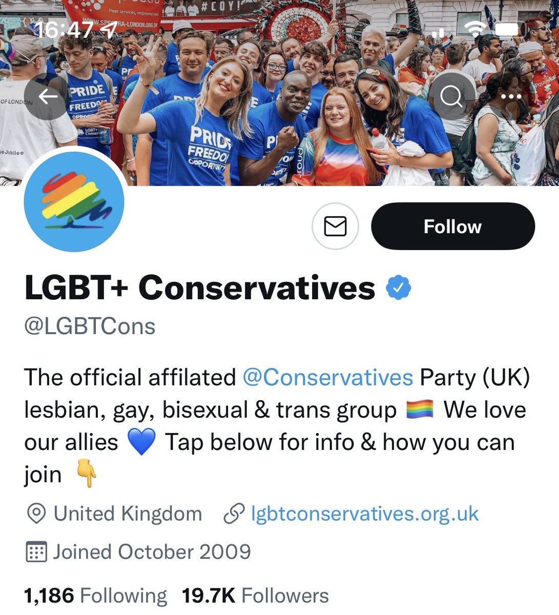 This is something I will never understand. Gay Tories.