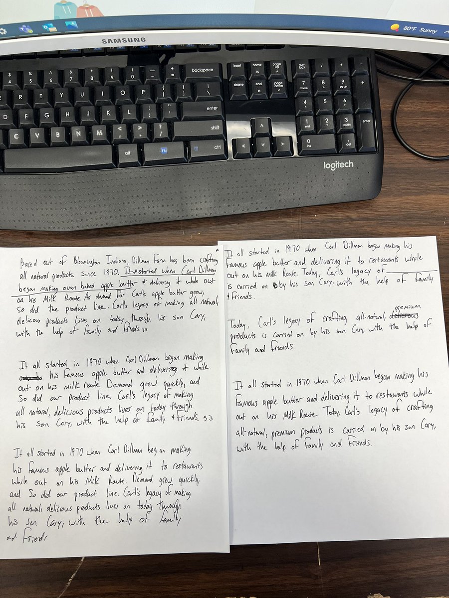 Sometimes writing copy is real easy and the words come right to you. Other times it’s hard and you have to hack it…today was one of those days 😂