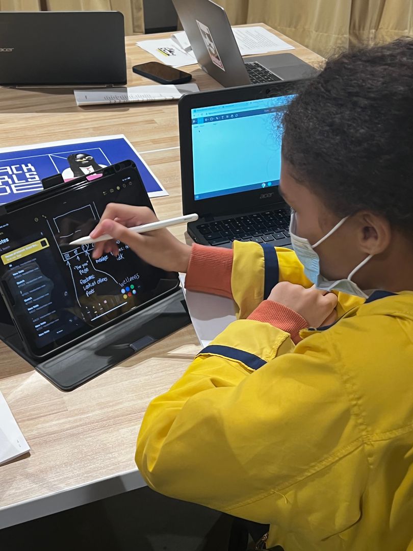 BlackGirlsCode's tweet image. Our girls are hacking away! #Hackathon2022