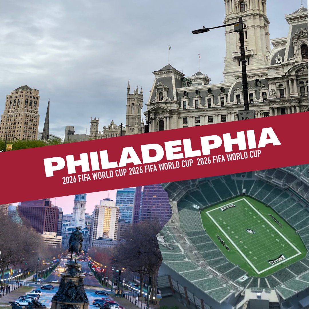 PHILADELPHIA 🇺🇸 selected as host city for 2026 FIFA WORLD CUP 🌏 Congrats Philly🎉
#philadelphia #2026worldcup #fifaworldcup #travel #travelphotography #vlogger #templeuniversity #college