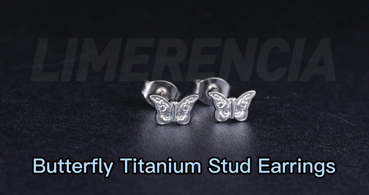 amz_limerencia's tweet image. Butterfly Titanium Ear Piercing Studs#titaniumjewelry #titanium #titaniumdesign #earr #earringstyle #fashionearring