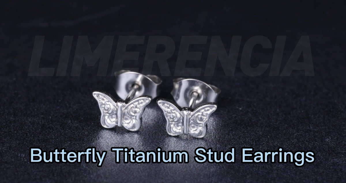 amz_limerencia's tweet image. Butterfly Titanium Ear Piercing Studs#titaniumjewelry #titanium #titaniumdesign #earr #earringstyle #fashionearring