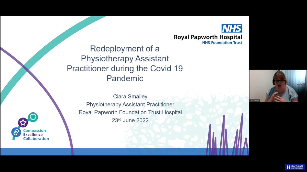 PapworthPhysio's tweet image. Last week one of our amazing APs Ciara not only attended but ⭐️presented⭐️ at the Second Annual Conference of Assistant Practitioners UK. She talked about her redeployment during the COVID-19 pandemic, well done Ciara! #AssistantPractitioner #NHS @TheACPRC  @HCUK_Clare