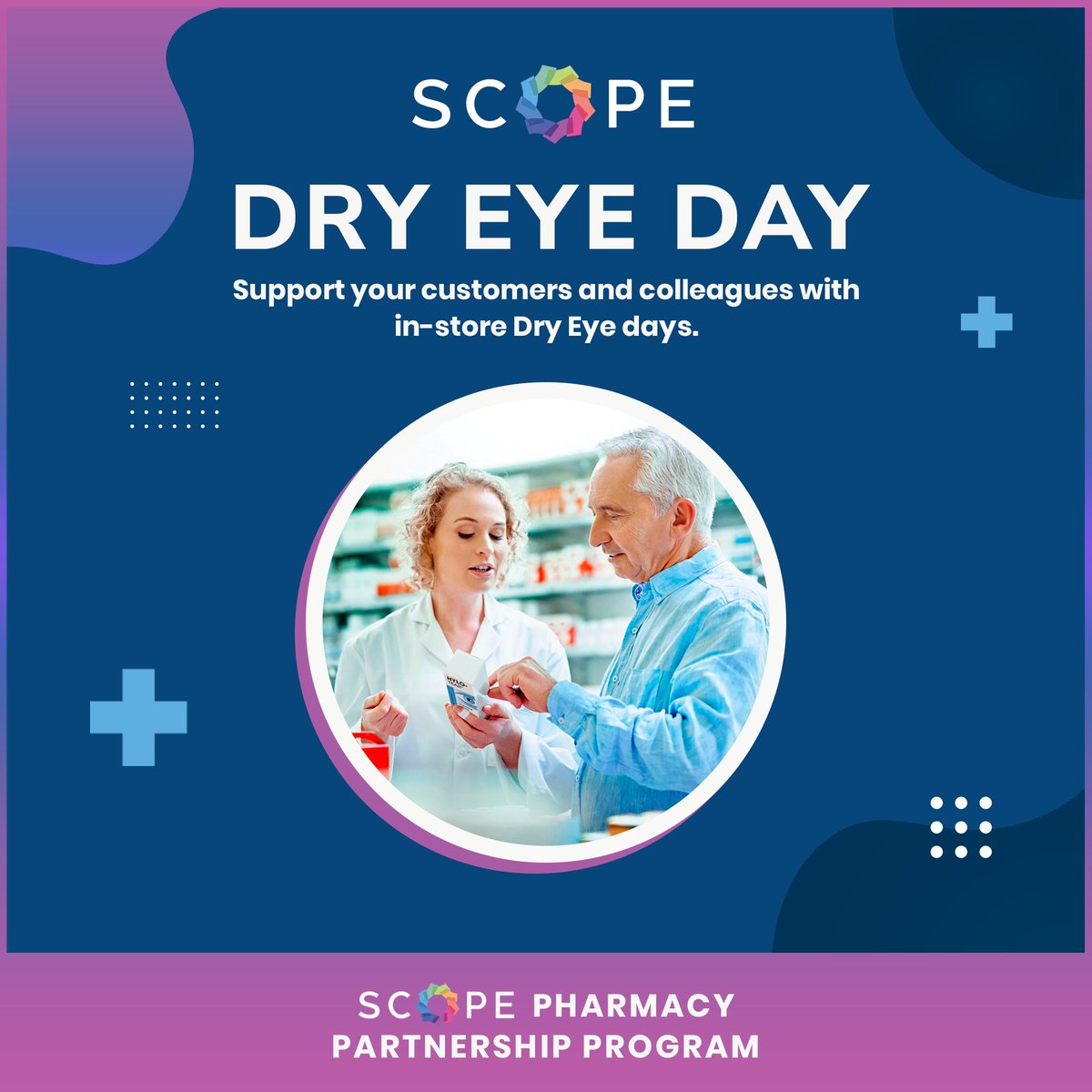 Partnering with Scope means partnering with a company that puts its customers first. 

As well as product training and on demand education, Scope offers customers the option to hold in-store Dry Eye days to educate both colleagues and customers.

#education #pharmacypartners