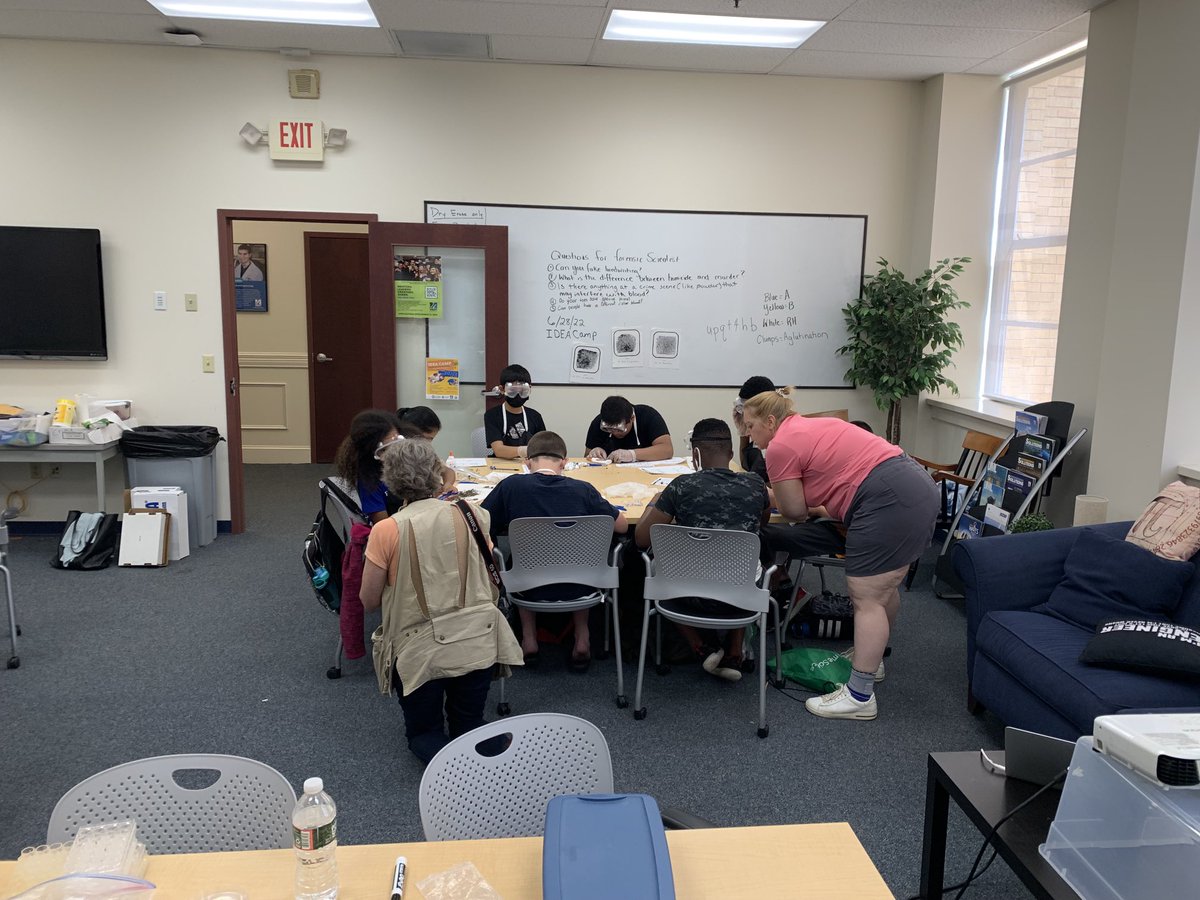 JosephCHartman's tweet photo. So great to have IDEA Camp back ⁦@UMassLowell⁩ with STEM workshops for 5-12th graders. “One day, it’s going to be me going to school here,” a 5th grade camper told me. Thank you ⁦@LowellPSD⁩, Ms. Adams, teachers and interns! https://t.co/w9jx4HiyUp