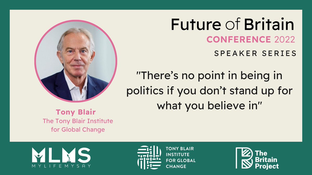 BritainProject's tweet image. Speaker Series: Tony Blair wraps up the #FutureOfBritain conference speaking about the importance of continuing these conversations. Thank you for tuning in to a fantastic event.