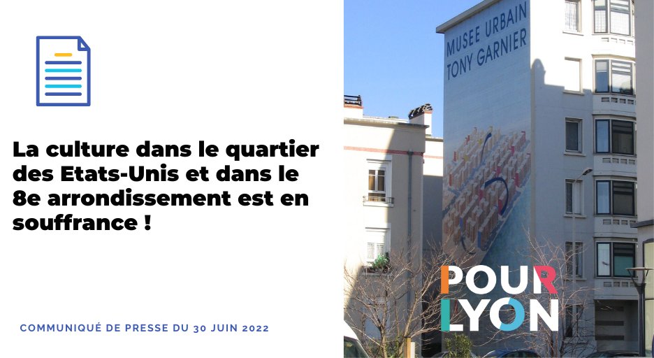 Hommage au travail acharné de la directrice du @MuseeUrbain, victime du duel stérile entre <a href="/auvergnerhalpes/">Auvergne-Rhône-Alpes</a> et <a href="/villedelyon/">Ville de Lyon</a>. Leurs décisions verticales témoignent de leur désintérêt pour la culture et les quartiers populaires !
👉Notre communiqué : urlz.fr/iH6o