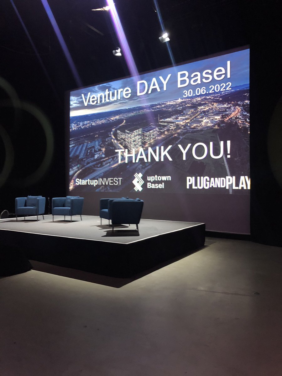 #VentureDay2022 
#uptownbasel

<a href="/StartupInvestCH/">Startup INVEST</a> 
<a href="/PlugandPlayTC/">Plug and Play Tech Center</a>