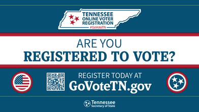 Recently turned 18, moved or changed your name, register or update your registration in minutes at GoVoteTn.gov. The deadline to register before the Aug. 4 State and Federal Primary &amp; State and County General Election is Tuesday, July 5. #GoVoteTN @SecTreHargett