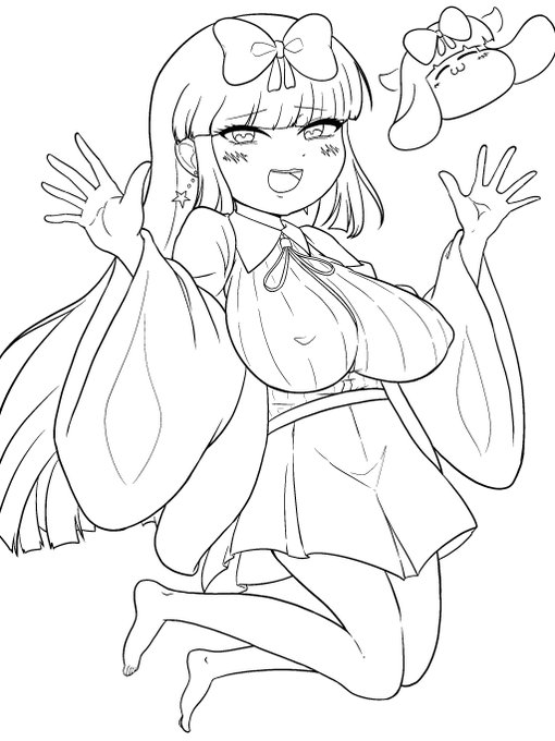 配信来てくださった方、ありがとうございました～!
汚い線画～! 