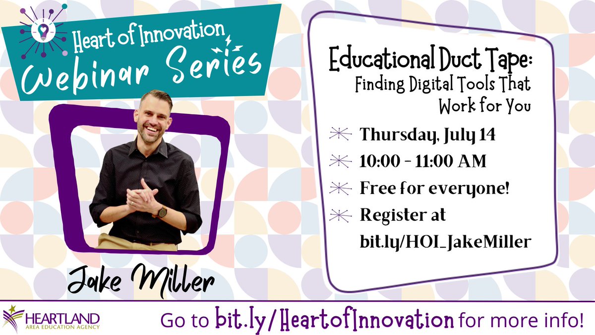 GladeJeff's tweet photo. Are you hoping to continue your learning after #ISTELive22?  We are hosting a FREE webinar with @JakeMillerTech on July 14th and would love to have you join us!  

Register here ➡️ https://t.co/yMFBWoE9er

#NotAtISTE #ISTELive #edtech https://t.co/ctjNrY9KnB